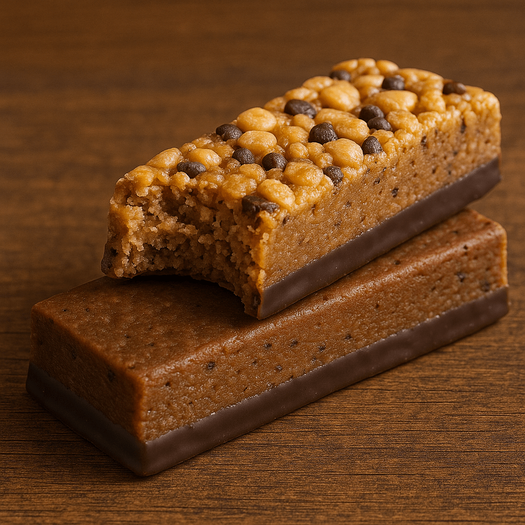 Delicious protein bar snack for fitness and weight loss